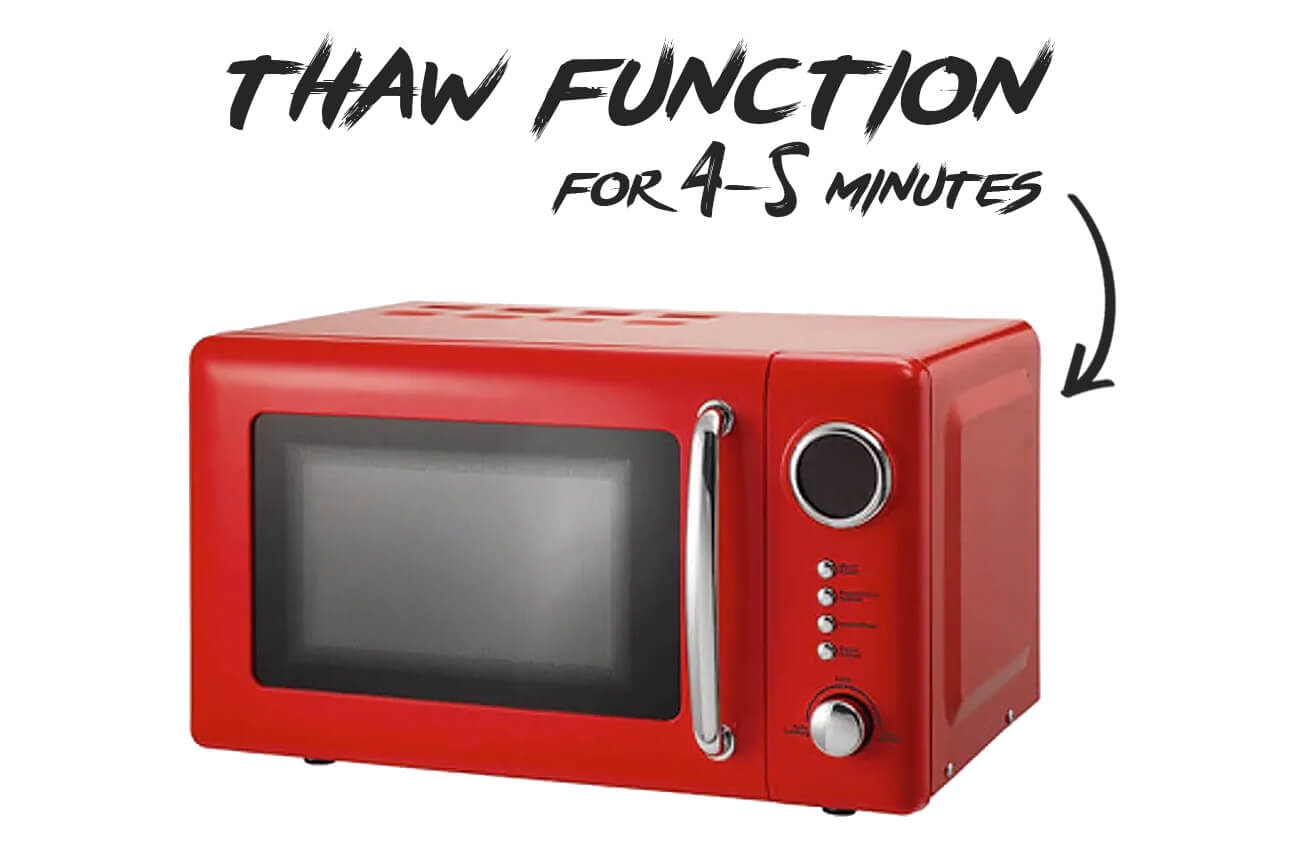 Thaw with microwave thaw function