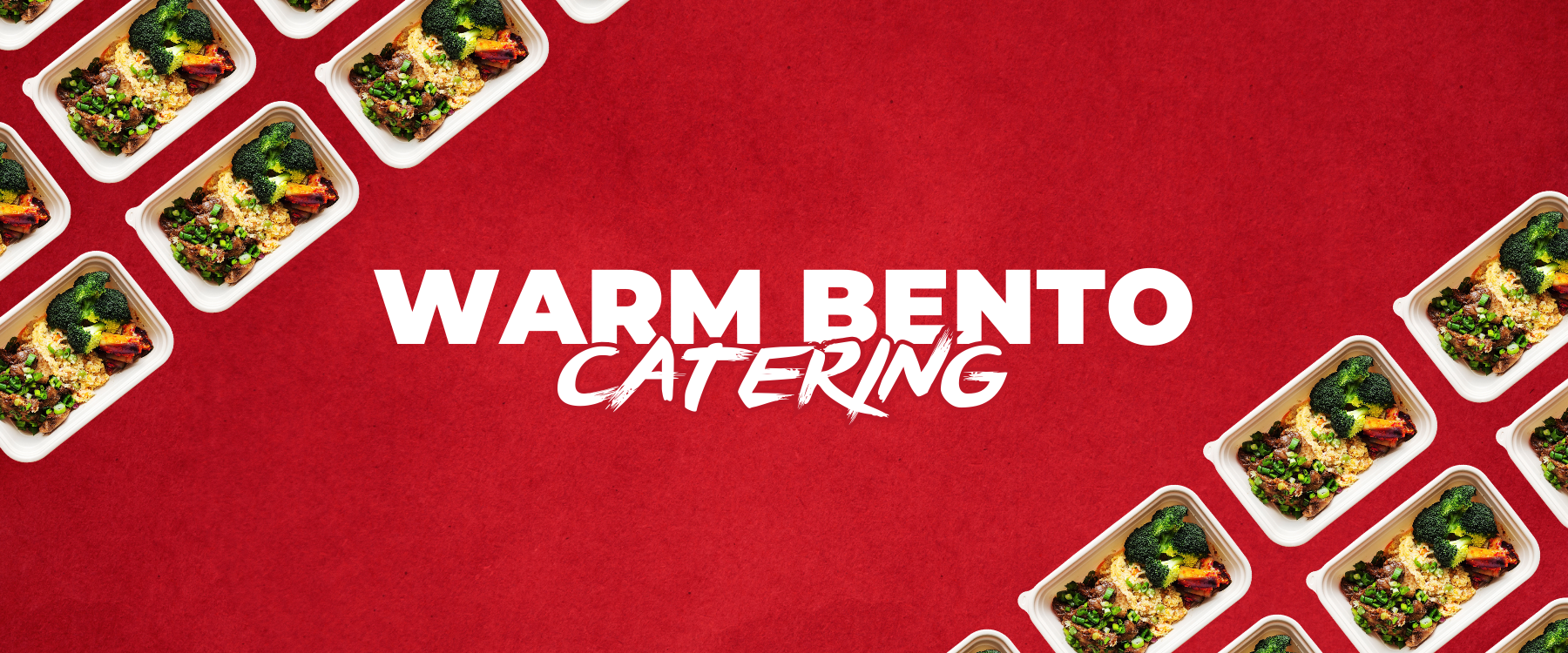 Warm Bento Catering Banner